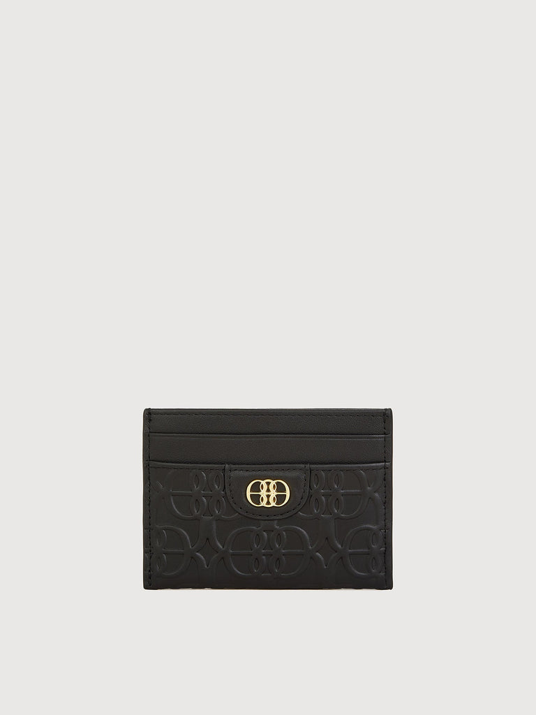 Adelina Monogram Flat Card Holder - BONIA