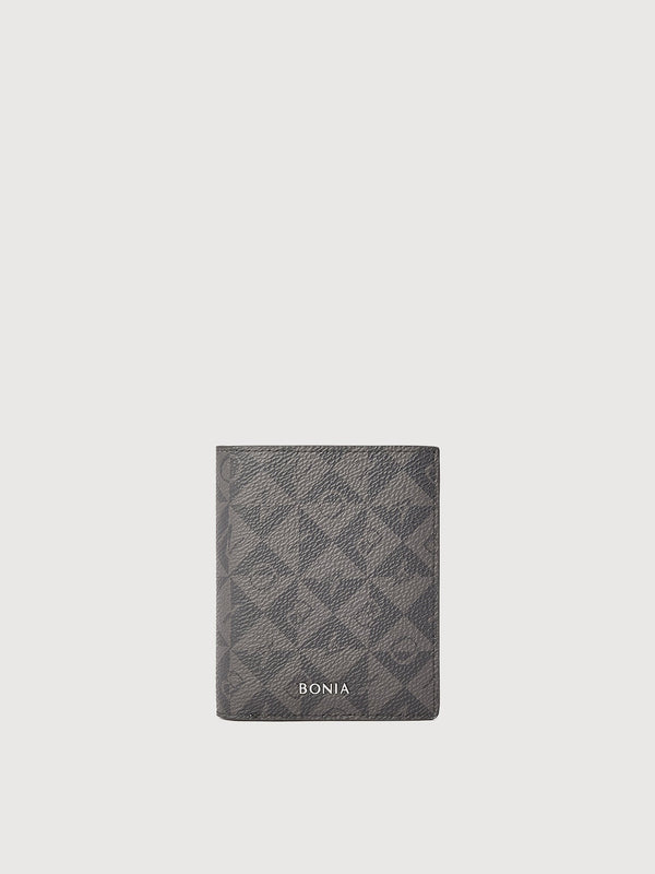 Alvaro Monogram Vertical Cards Wallet with Coin Compartment - BONIA