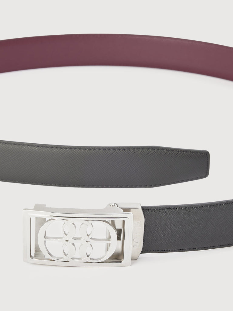 Beno Non - Reversible Leather Belt with Nickel Auto Lock Buckle - BONIA