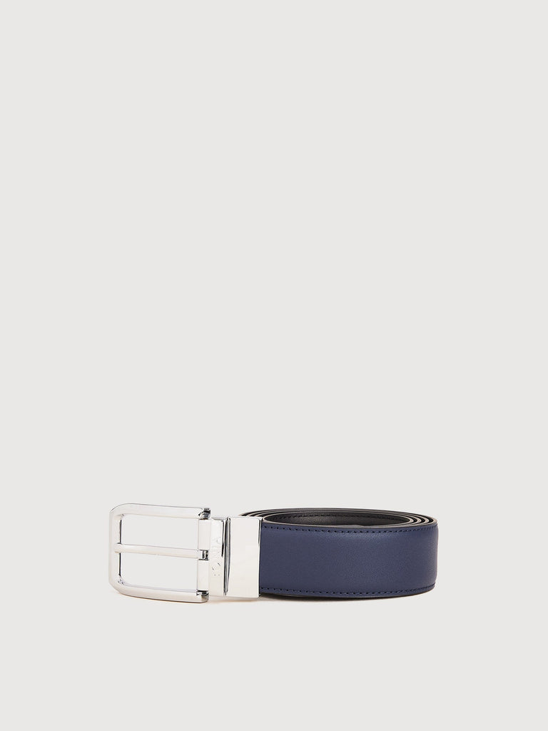 Colt Reversible Leather Belt with Nickel Pin Buckle - BONIA