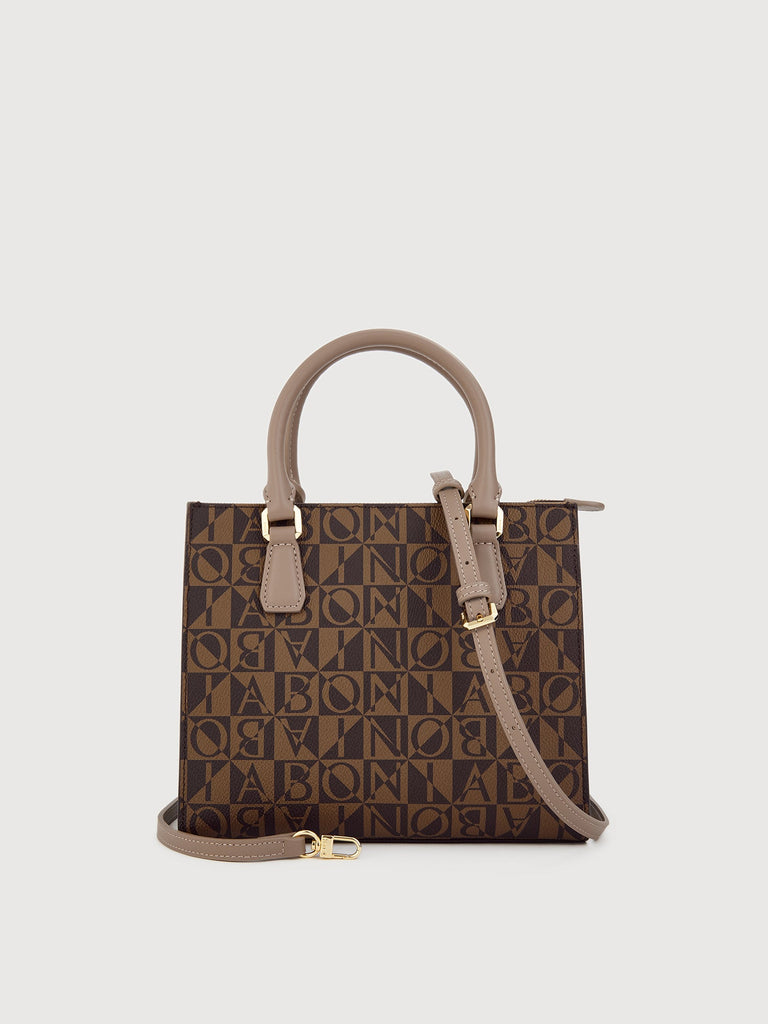 Eterna Small Monogram Satchel Bag - BONIA