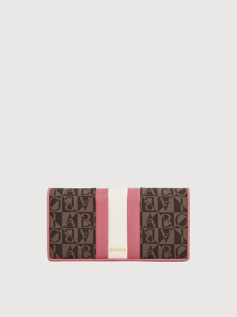 Eugenia Monogram 2 Fold Long Wallet - BONIA