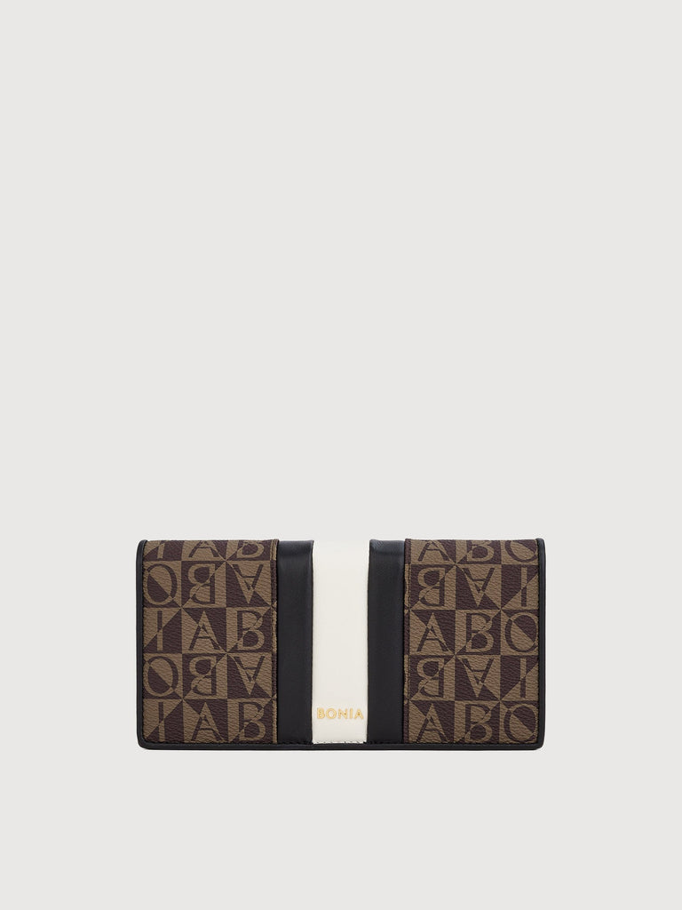 Eugenia Monogram 2 Fold Long Wallet - BONIA