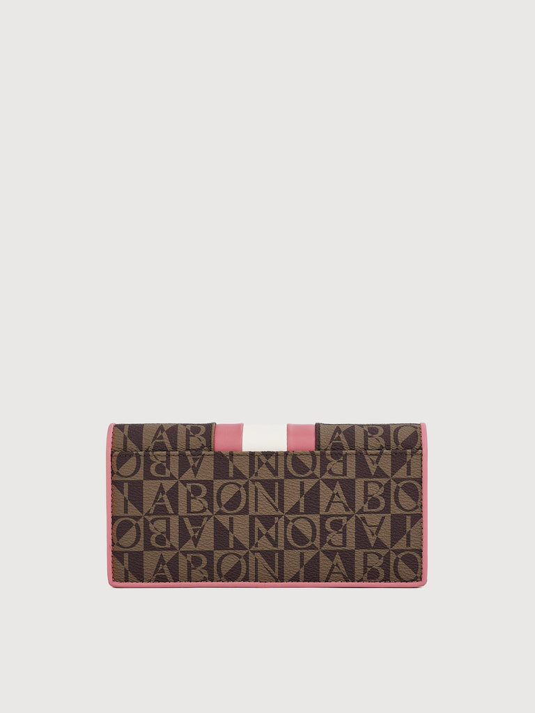 Eugenia Monogram 2 Fold Long Wallet - BONIA