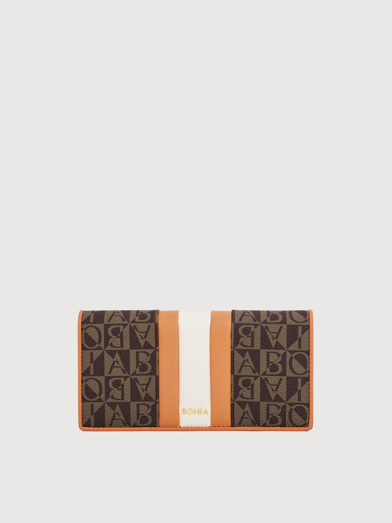 Eugenia Monogram 2 Fold Long Wallet - BONIA