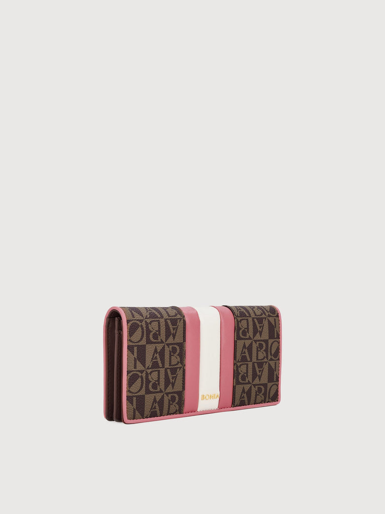 Eugenia Monogram 2 Fold Long Wallet - BONIA