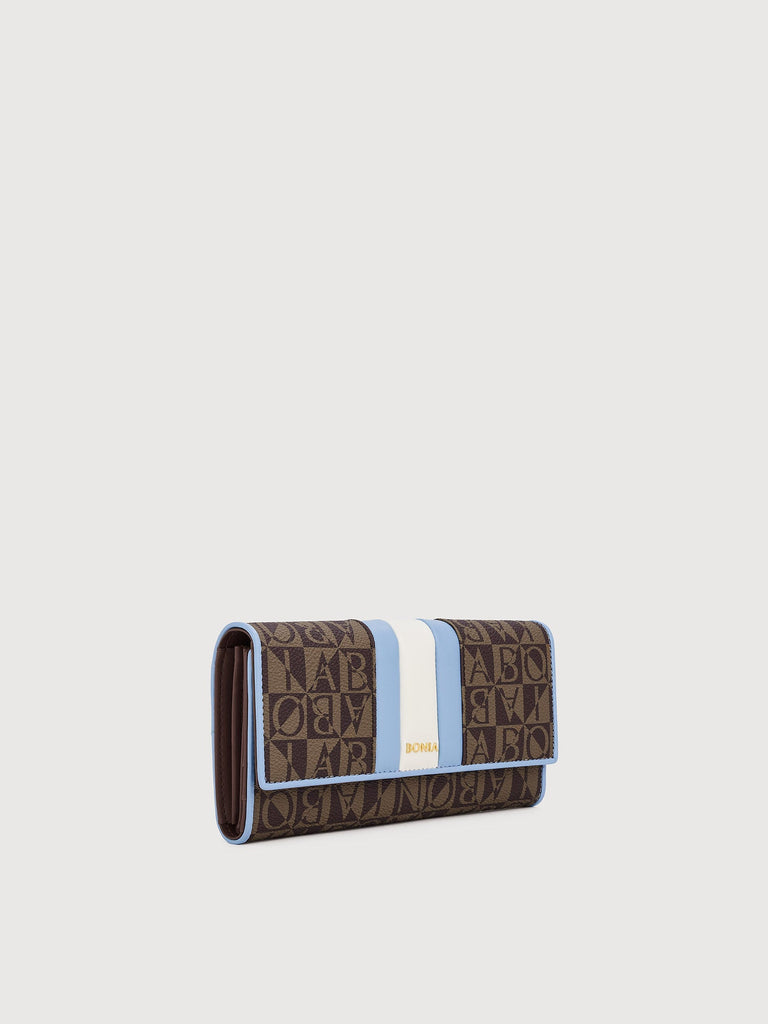 Eugenia Monogram 3 Fold Long Wallet - BONIA