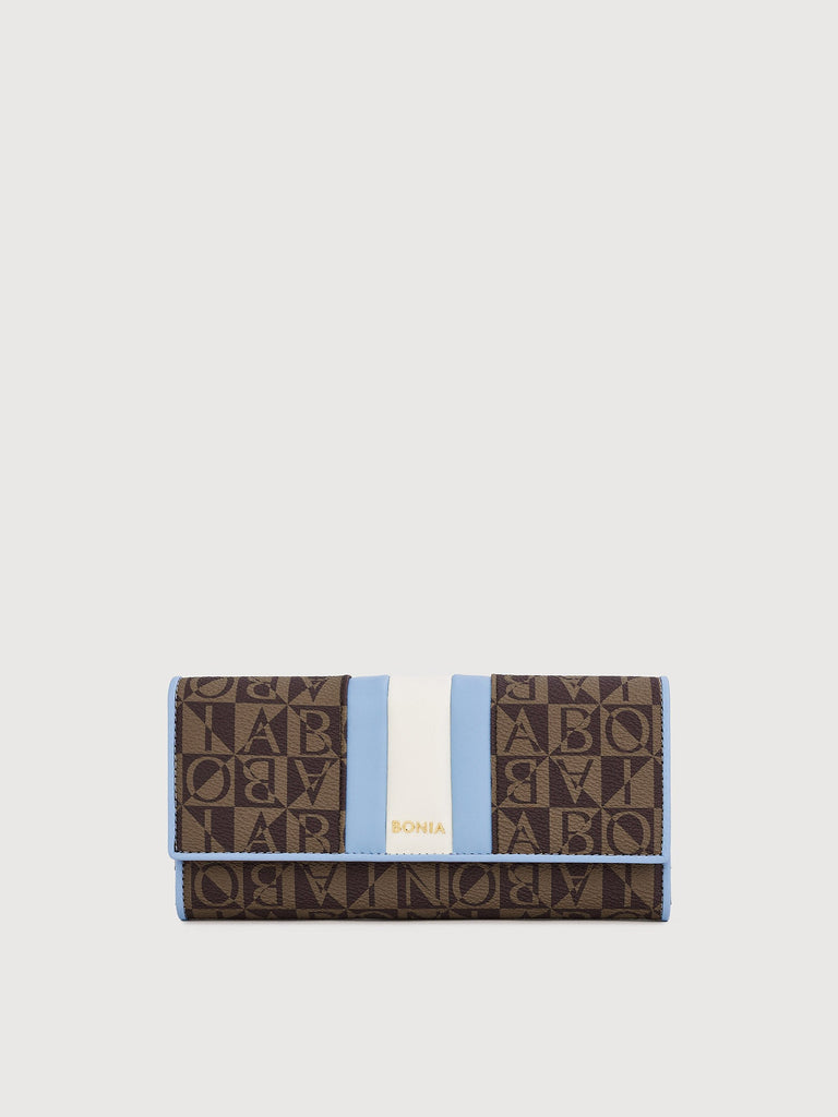 Eugenia Monogram 3 Fold Long Wallet - BONIA