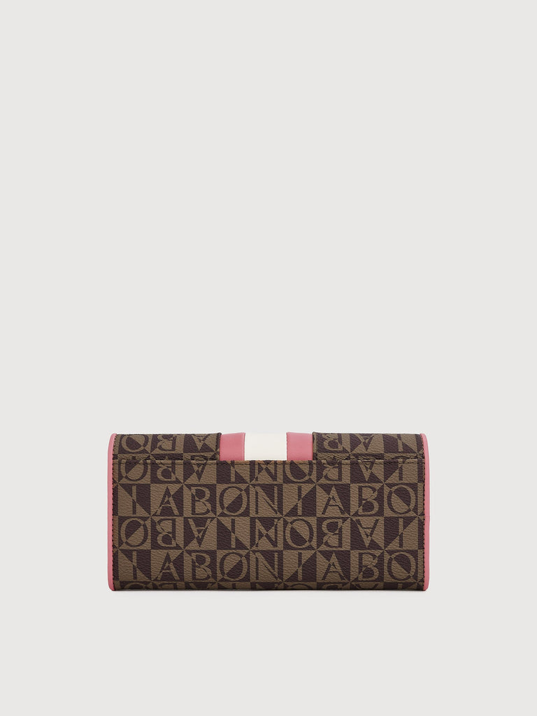 Eugenia Monogram 3 Fold Long Wallet - BONIA