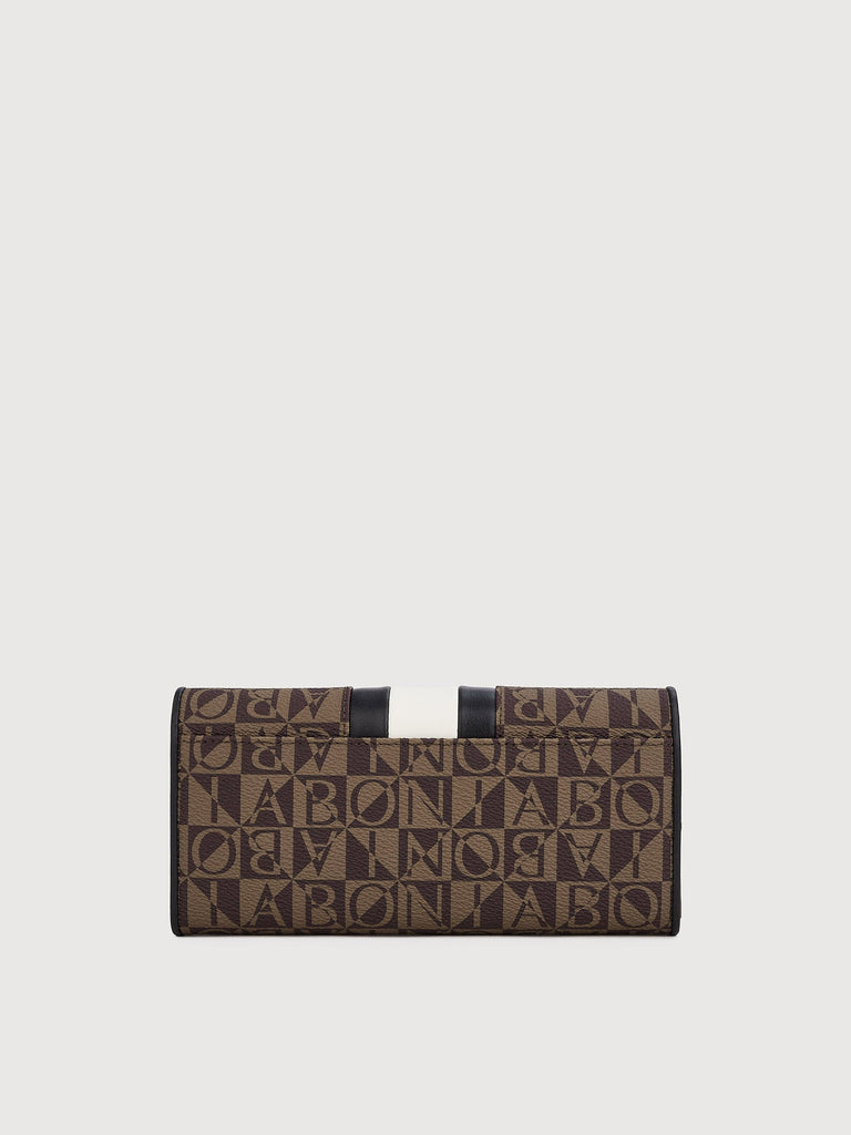 Eugenia Monogram 3 Fold Long Wallet - BONIA