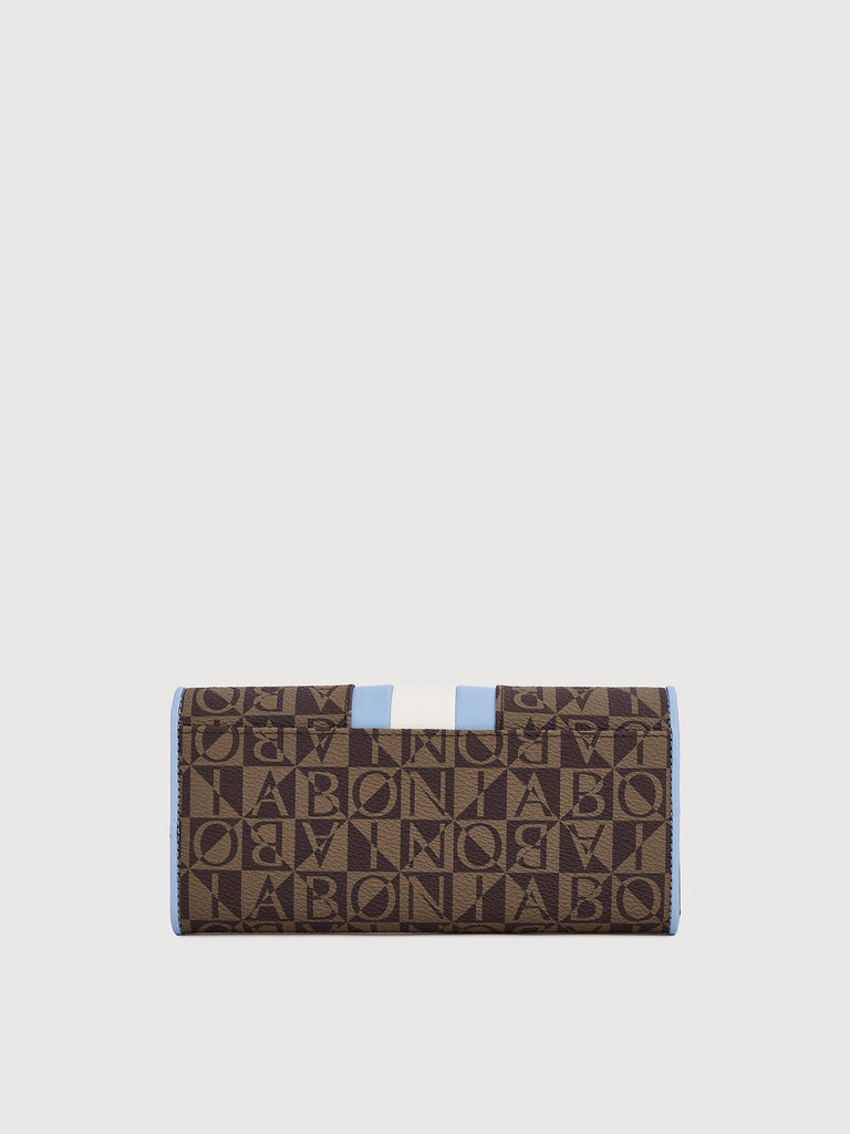 Eugenia Monogram 3 Fold Long Wallet - BONIA