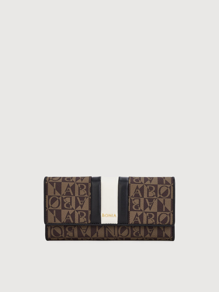 Eugenia Monogram 3 Fold Long Wallet - BONIA