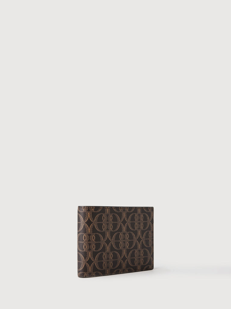 La Luna Monogram Centre Flap Cards Wallet - BONIA