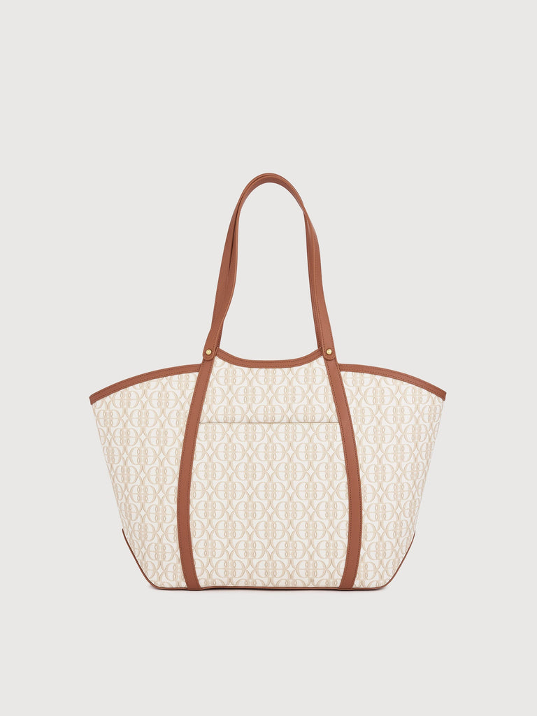 La Luna Monogram Oversized Tote Bag - BONIA