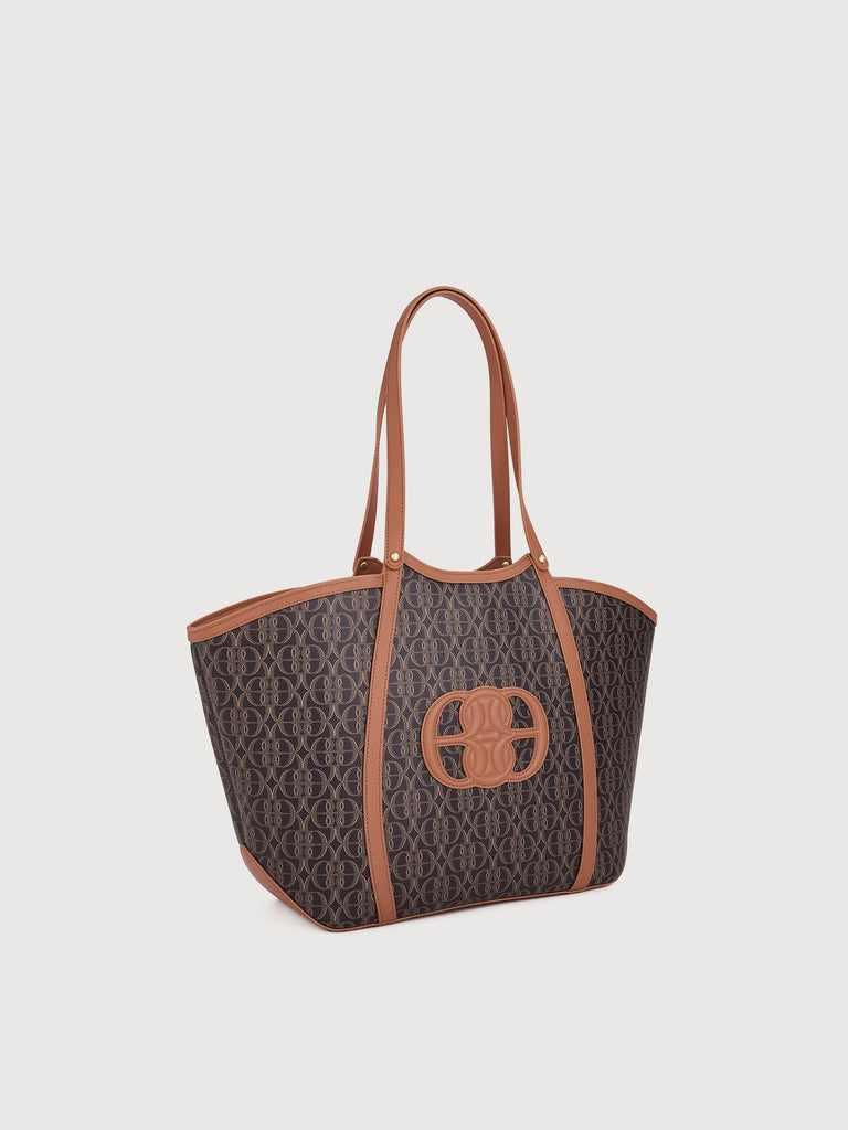 La Luna Monogram Oversized Tote Bag - BONIA