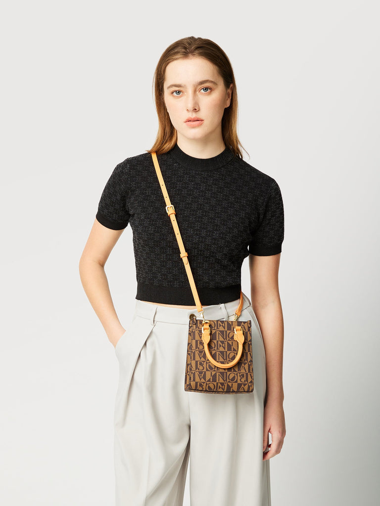 Lita Monogram Mini Satchel Bag - BONIA