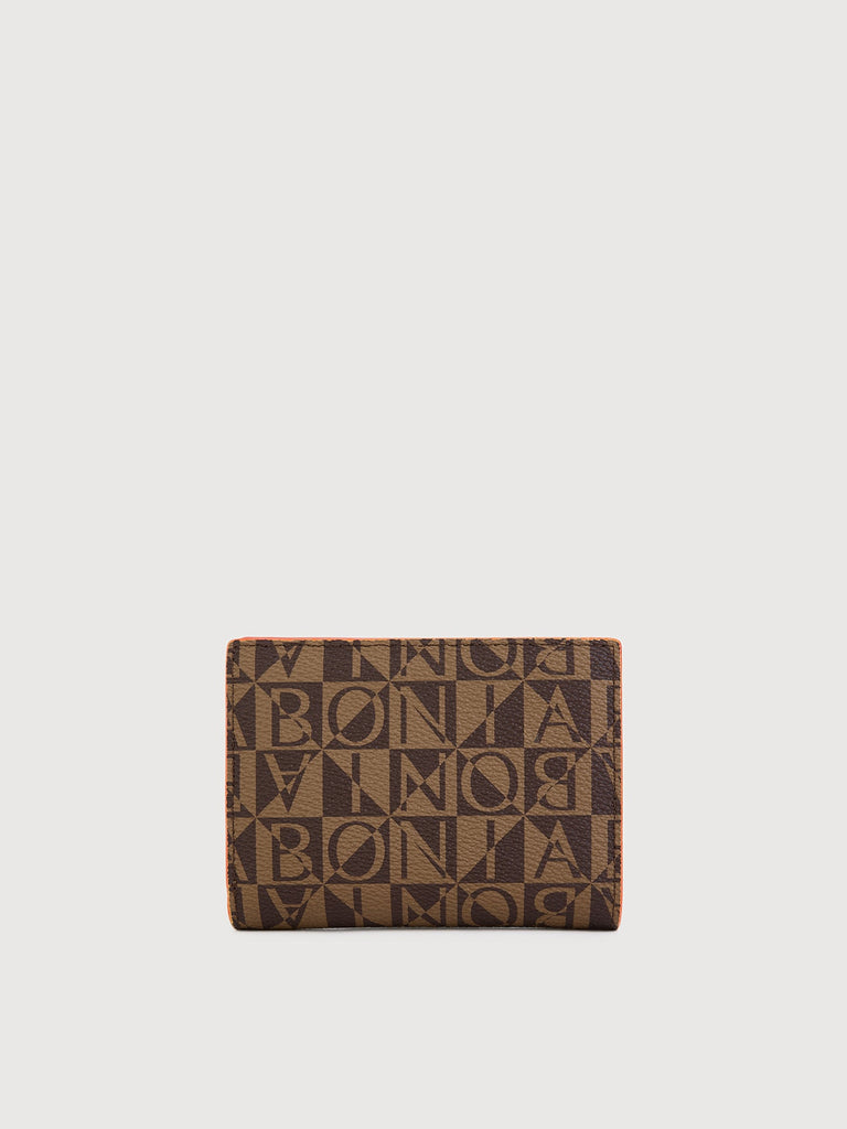 Monogram Bifold Wallet with Card Holder - BONIA