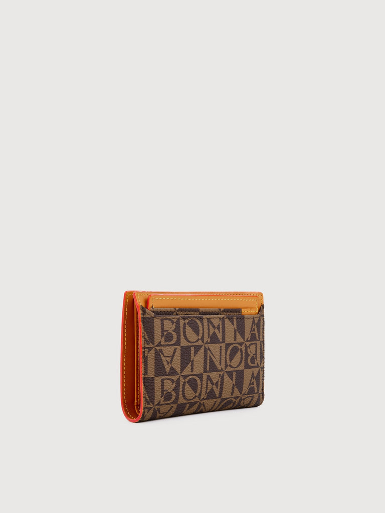 Monogram Bifold Wallet with Card Holder - BONIA