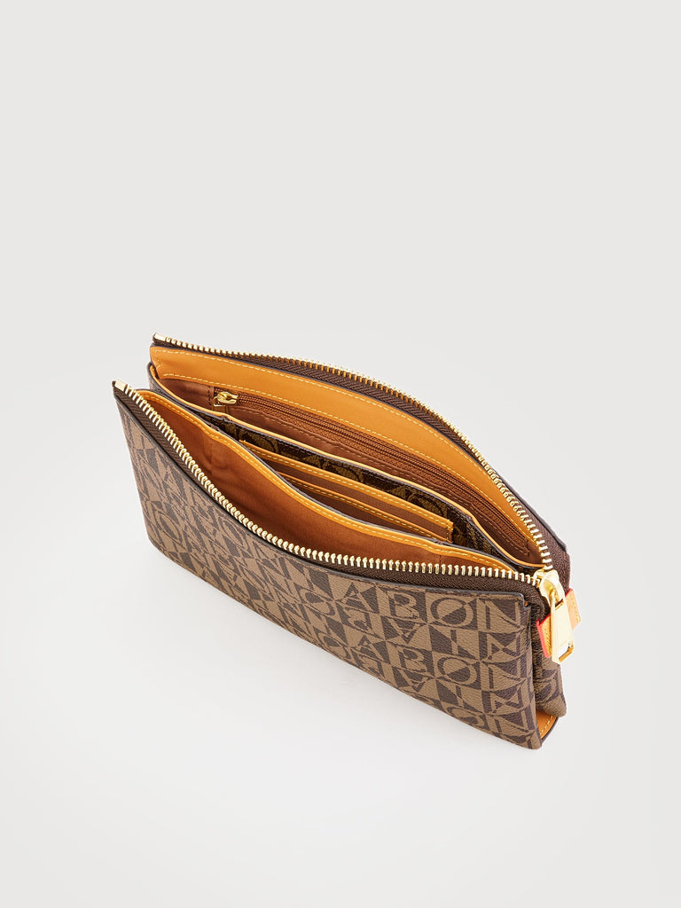 Monogram Long Zipper Pouch - BONIA