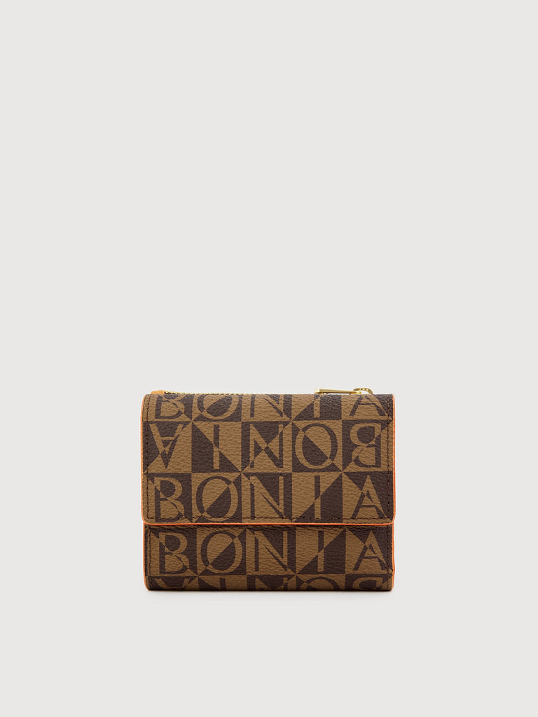 Monogram Trifold Short Wallet - BONIA