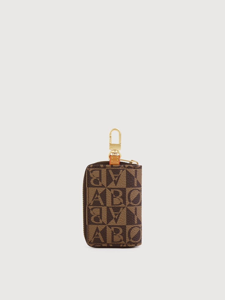 Monogram Zipped Key Pouch - BONIA