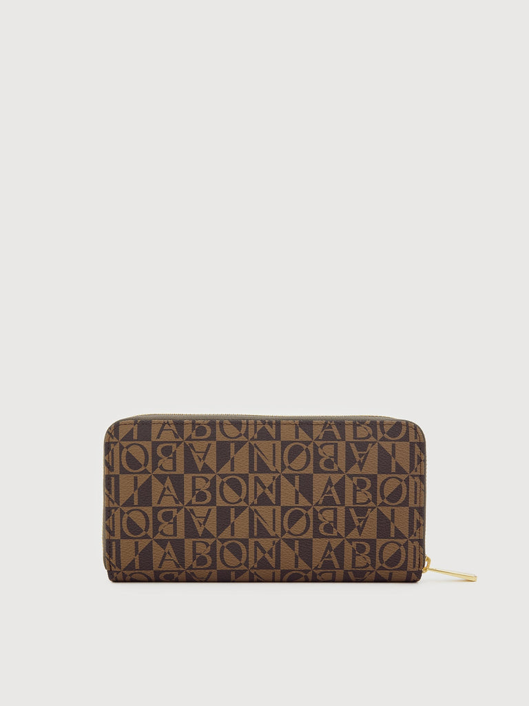 Pure Monogram Long Zipper Wallet - BONIA