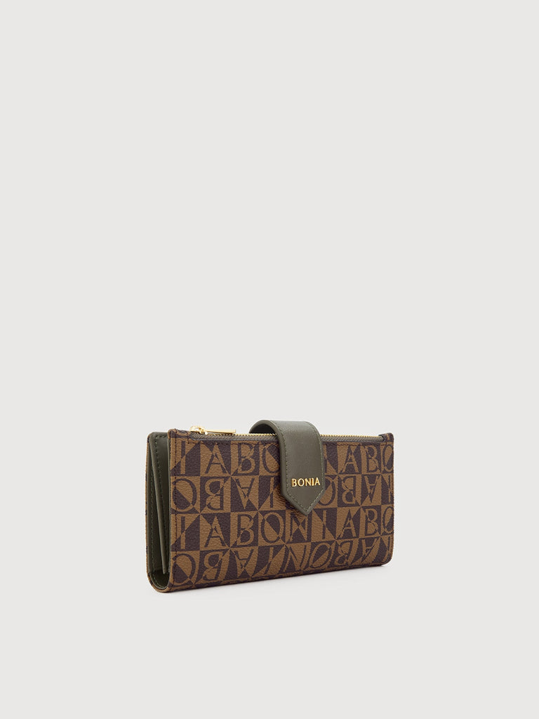 Pure Monogram Trifold Long Wallet - BONIA