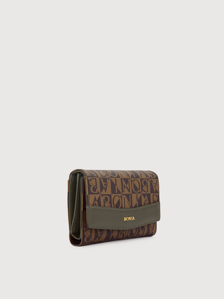 Pure Monogram Trifold Long Wallet - BONIA