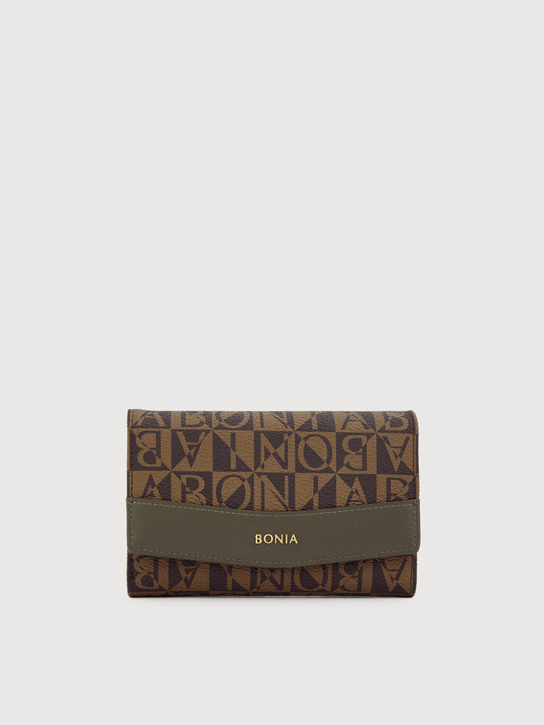 Pure Monogram Trifold Long Wallet - BONIA