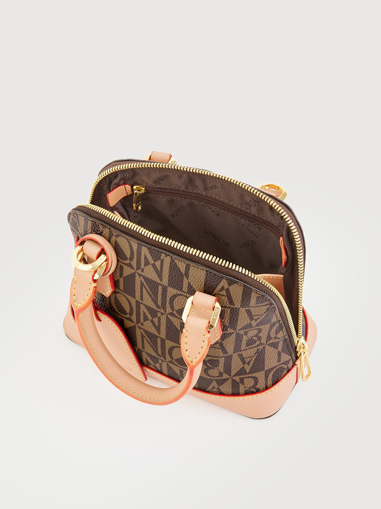 Veronica Monogram Mini Satchel Bag - BONIA