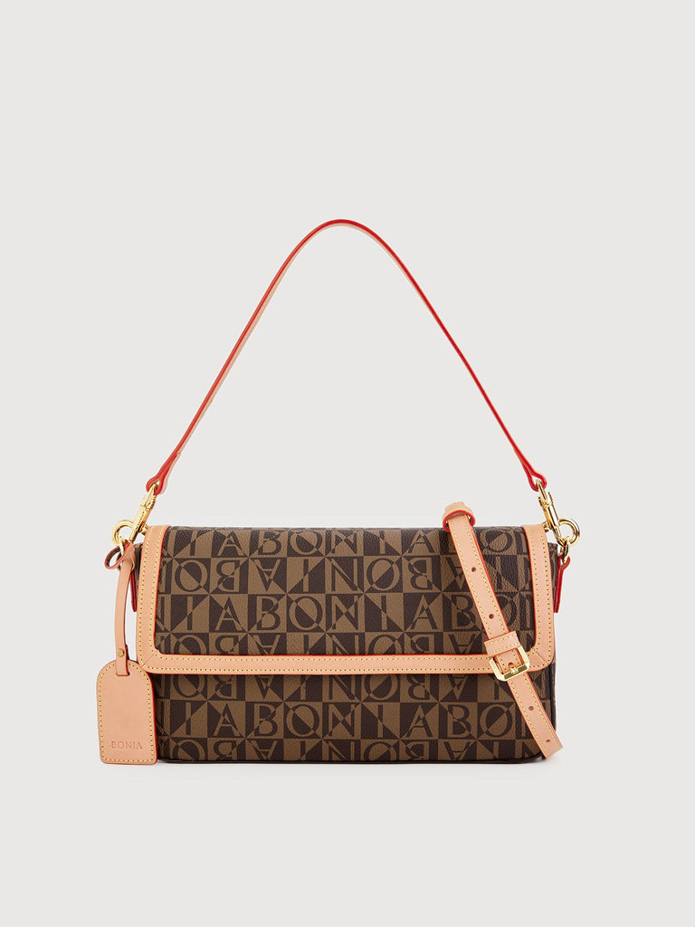 Veronica Monogram Satchel Bag - BONIA