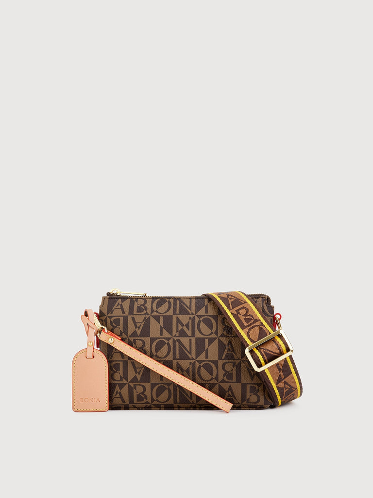 Veronica Monogram Small Satchel Bag - BONIA