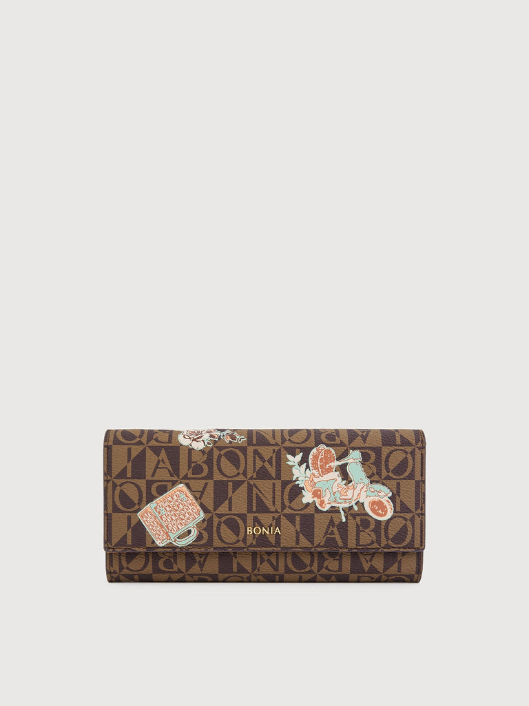 Wanderer Monogram Long Wallet - BONIA