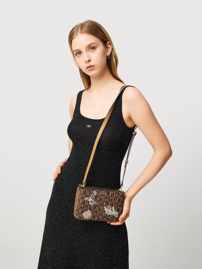 Wanderer Monogram Sling Bag - BONIA