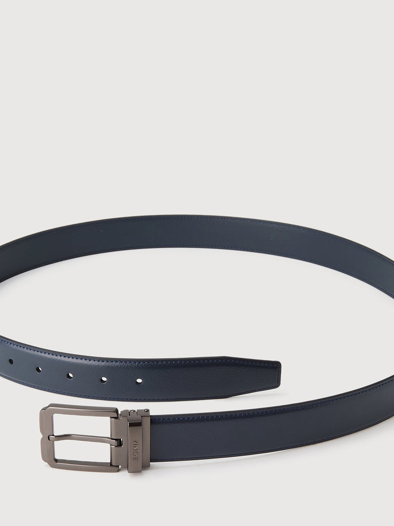 Colt Non-Reversible Leather Belt with Black Buckle - BONIA