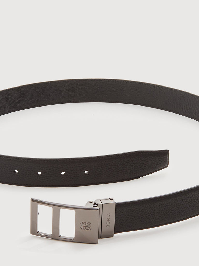 Colt Reversible Leather Belt with Neu-B Gunmetal Buckle - BONIA