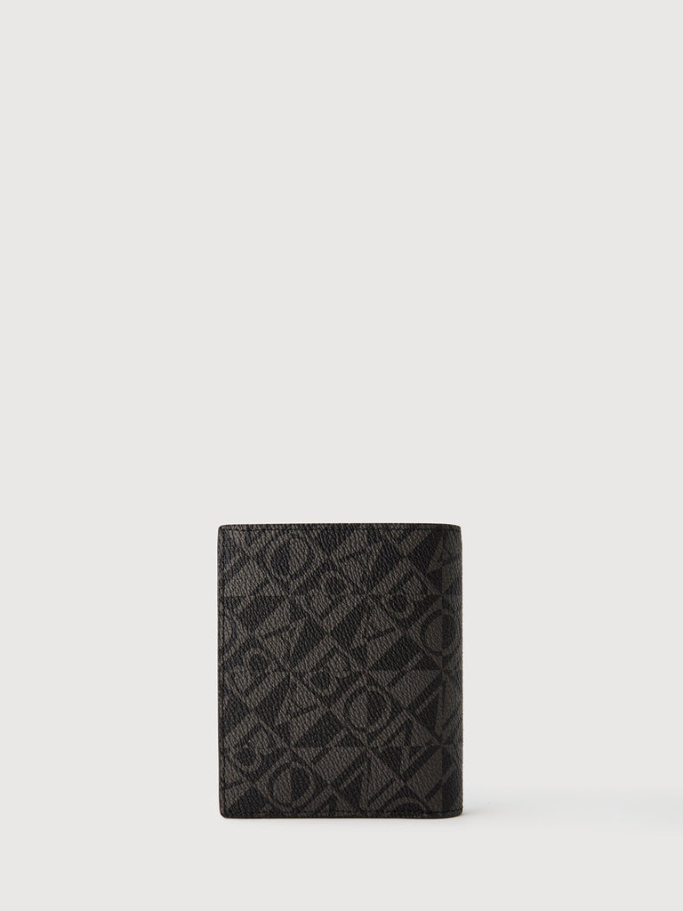 Dario Monogram Vertical Card Wallet with Coin Compartment - BONIA