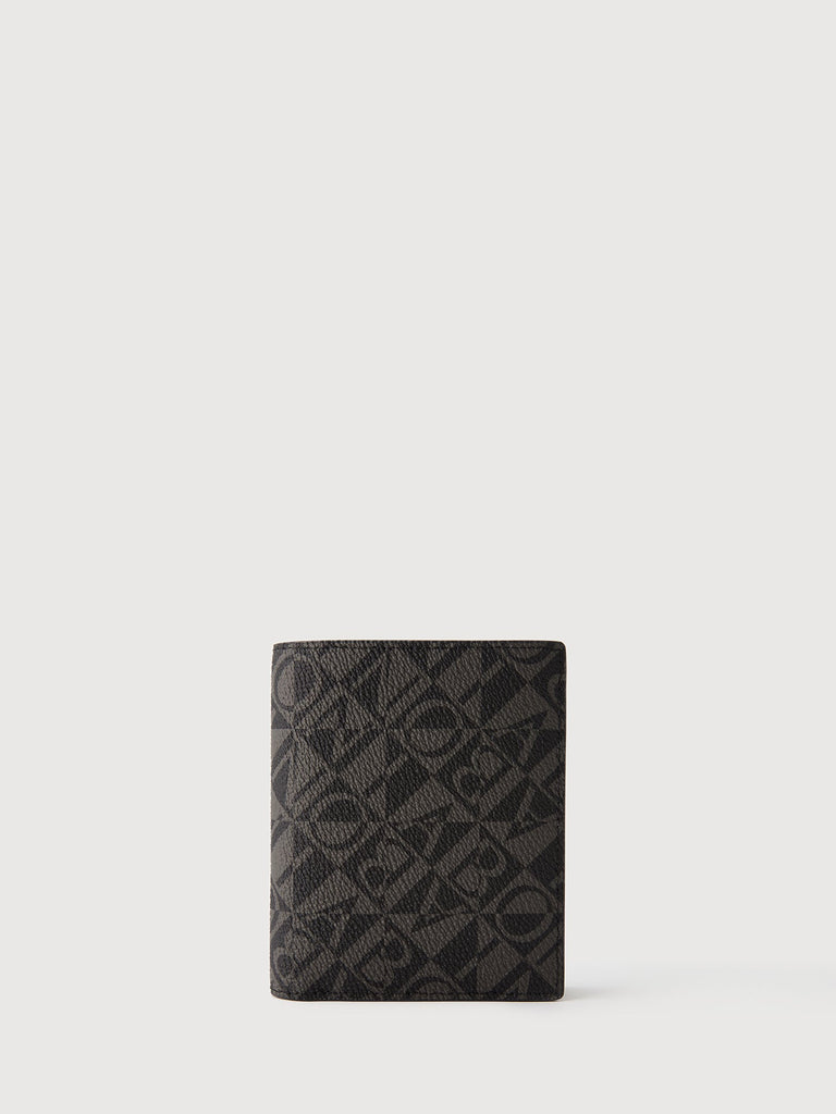 Dario Monogram Vertical Card Wallet with Coin Compartment - BONIA