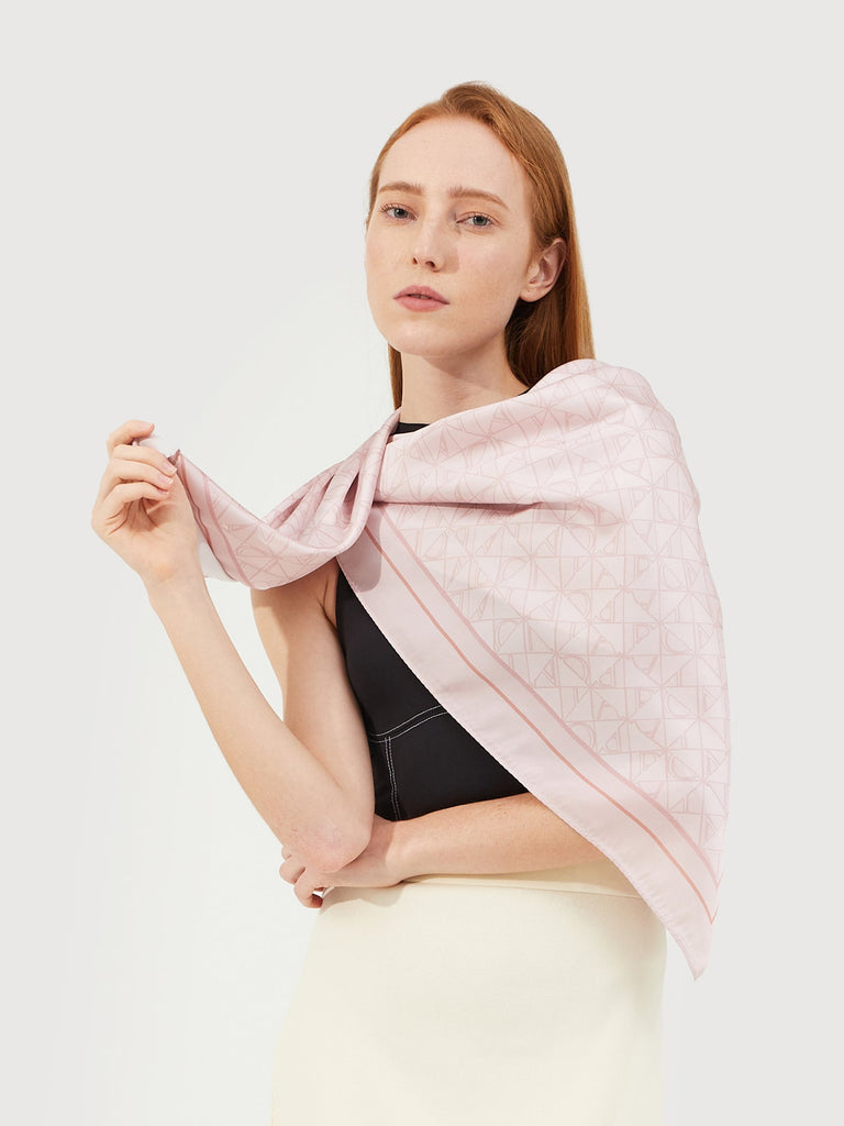 Hexa Satin Square Scarf - BONIA