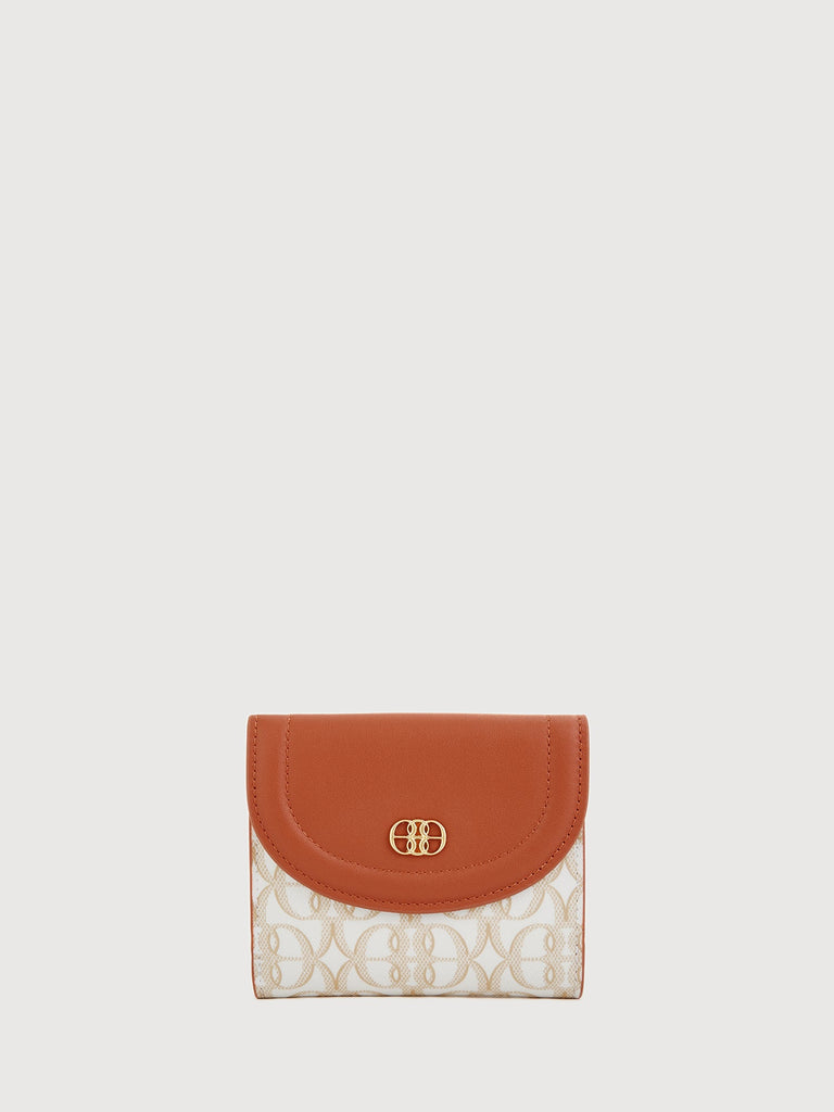 La Luna Monogram 2 Fold Short Wallet - BONIA