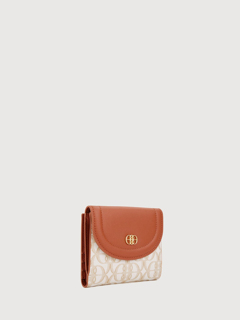 La Luna Monogram 2 Fold Short Wallet - BONIA