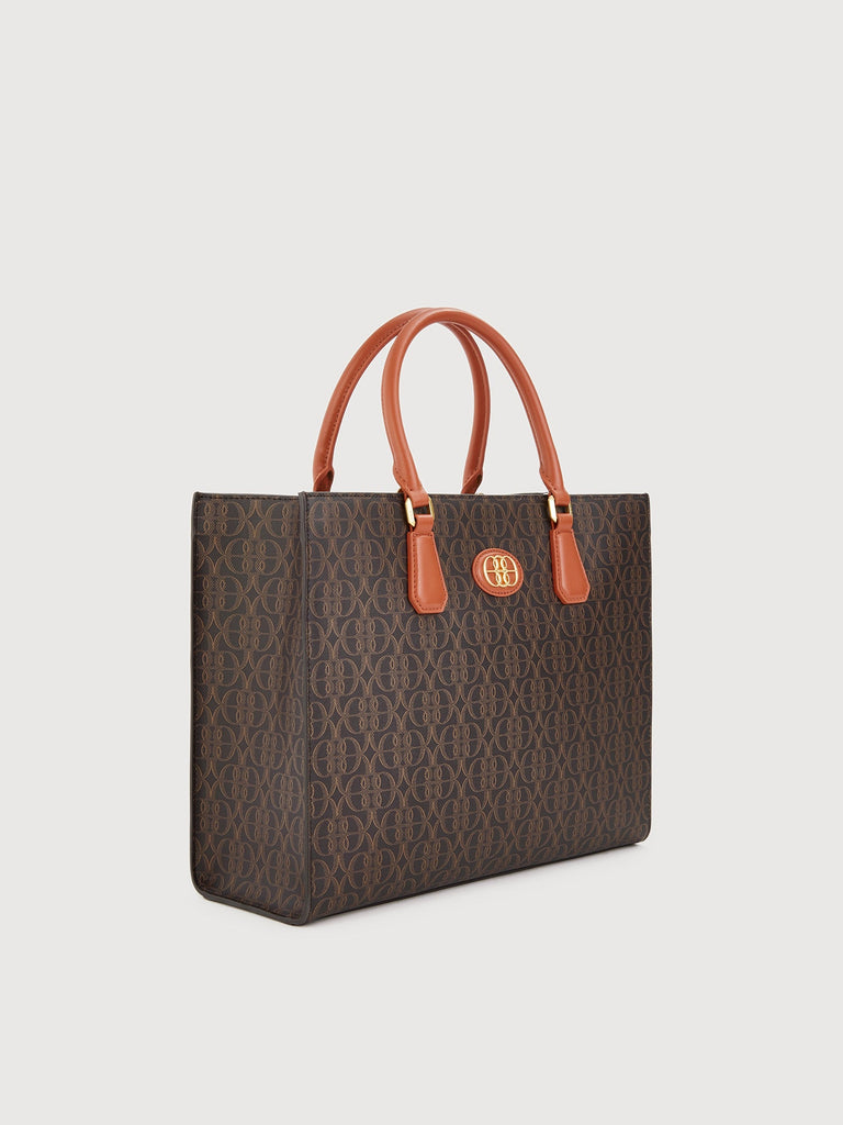 La Luna Monogram Large Tote Bag - BONIA