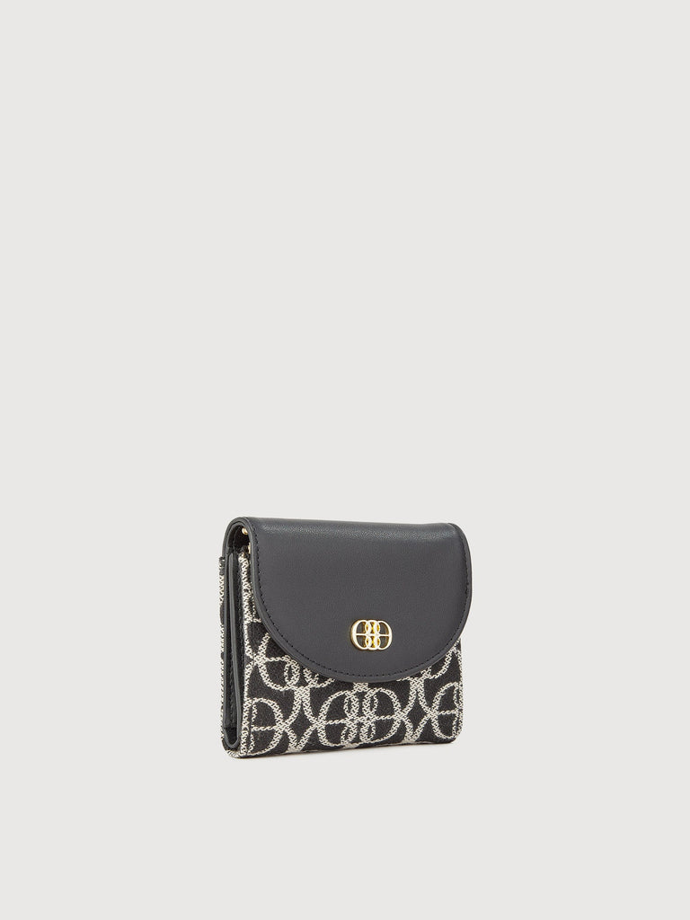 Nadia Monogram 3 Fold Short Wallet - BONIA