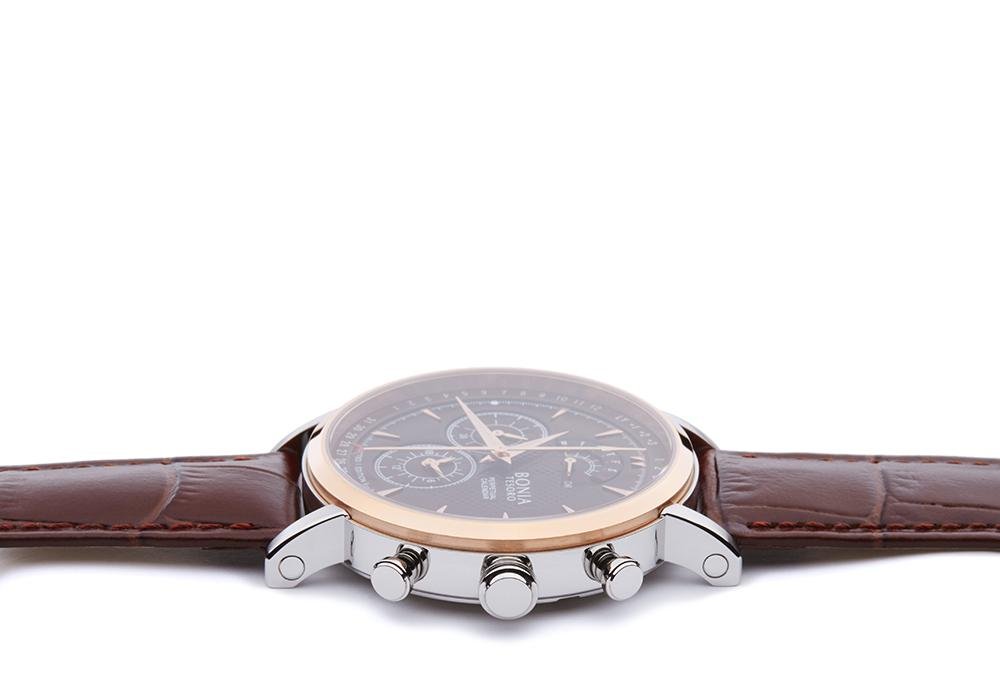 Silver and Brown Esploratore Watch - Bonia