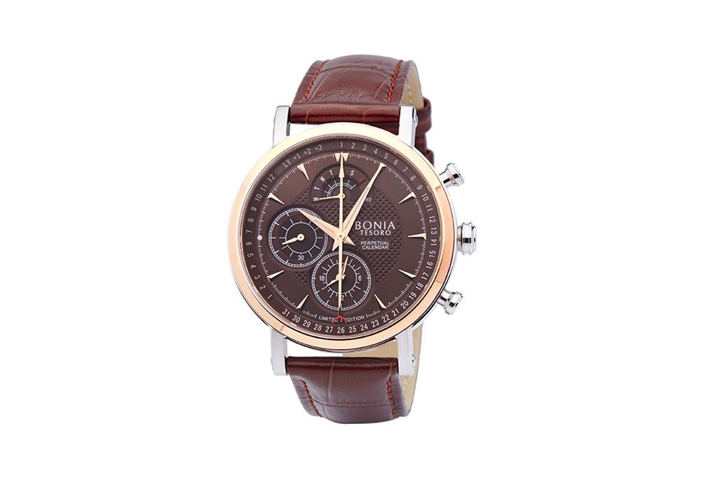 Silver and Brown Esploratore Watch - Bonia