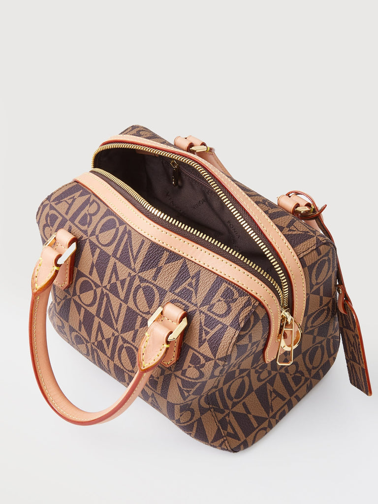 Veronica Monogram Top Handle Satchel S - BONIA