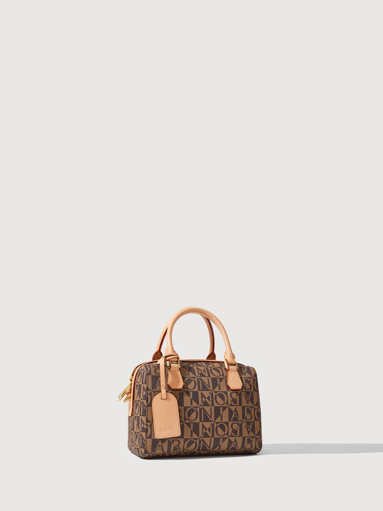 Veronica Monogram Top Handle Satchel S - BONIA